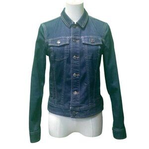 Talbots Cotton Blend Denim Jacket Size S/P
